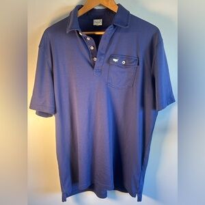 VTG The Masters Men’s Polo Shirt Augusta National Golf Shop L Blue Luxury Cotton